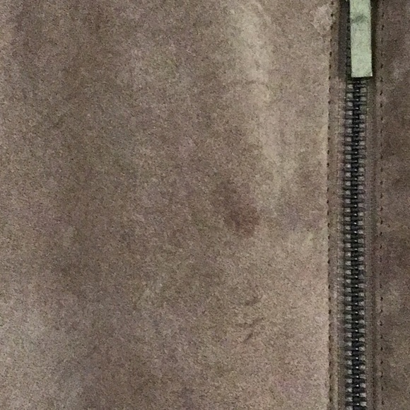 Leather and rabbit fur jacket - Picture 4 of 13